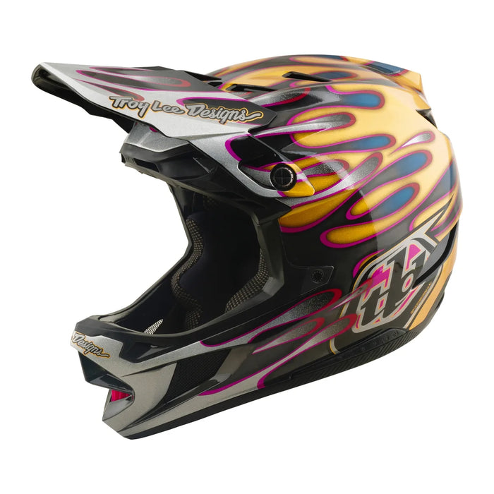 Casco TROY LEE DESIGNS D4 Carbon Gold / Black