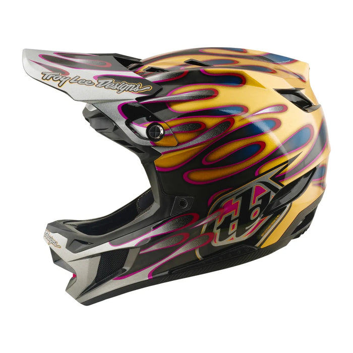 Casco TROY LEE DESIGNS D4 Carbon Gold / Black