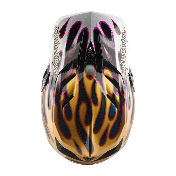 Casco TROY LEE DESIGNS D4 Carbon Gold / Black