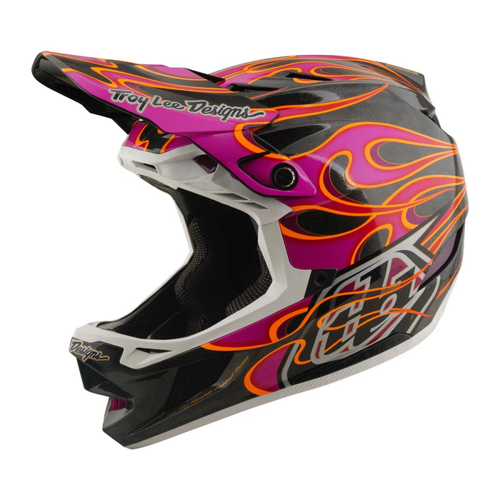 Casco TROY LEE DESIGNS D4 Carbon Carbon / Magenta