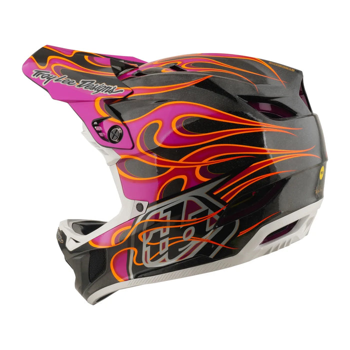 Casco TROY LEE DESIGNS D4 Carbon Carbon / Magenta