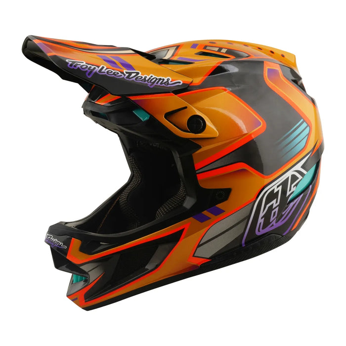 Casco TROY LEE DESIGNS D4 Carbon Crest Gold