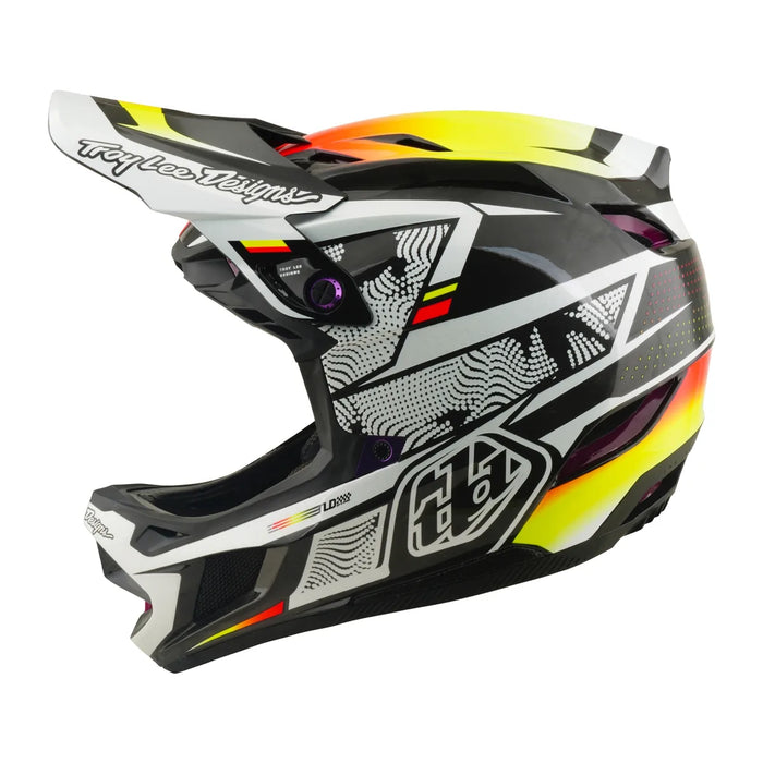 Casco TROY LEE DESIGNS D4 Carbon Lined up Black