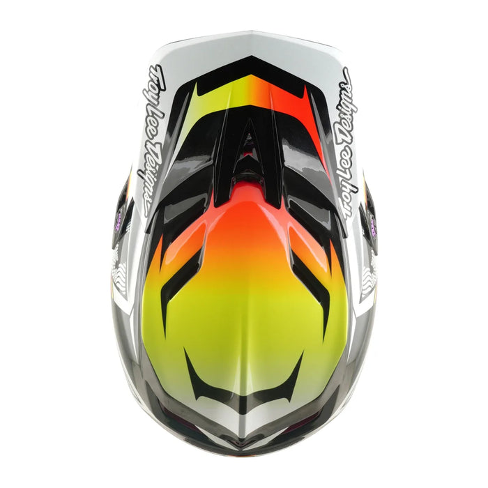 Casco TROY LEE DESIGNS D4 Carbon Lined up Black