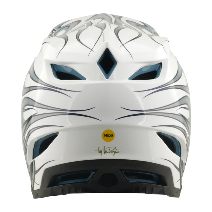 Casco TROY LEE DESIGNS D4 Composite White / Silver