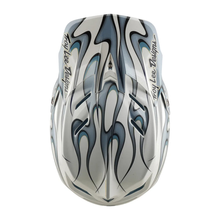 Casco TROY LEE DESIGNS D4 Composite White / Silver