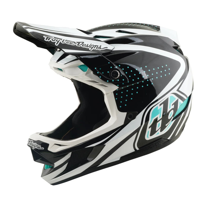 Casco TROY LEE DESIGNS D4 Polyacrylite Line Charcoal / White