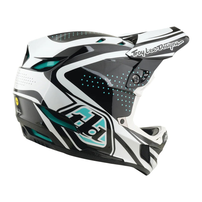 Casco TROY LEE DESIGNS D4 Polyacrylite Line Charcoal / White