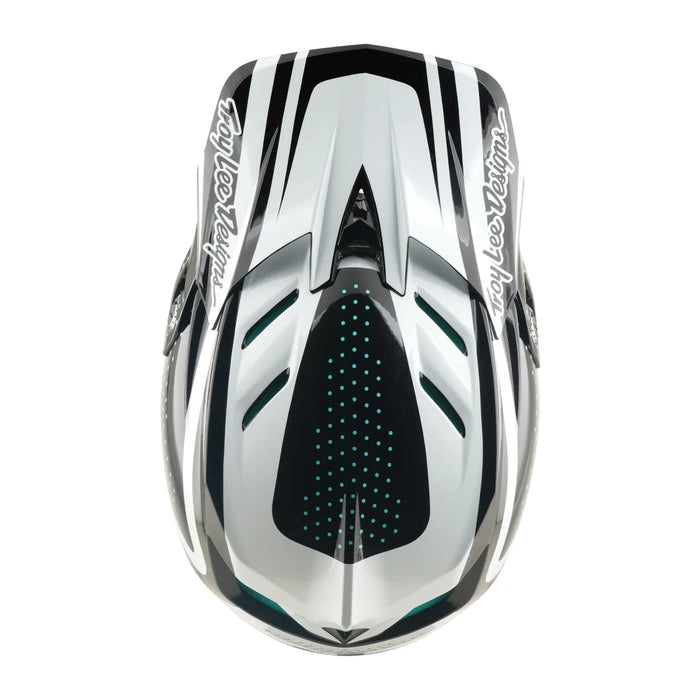 Casco TROY LEE DESIGNS D4 Polyacrylite Line Charcoal / White