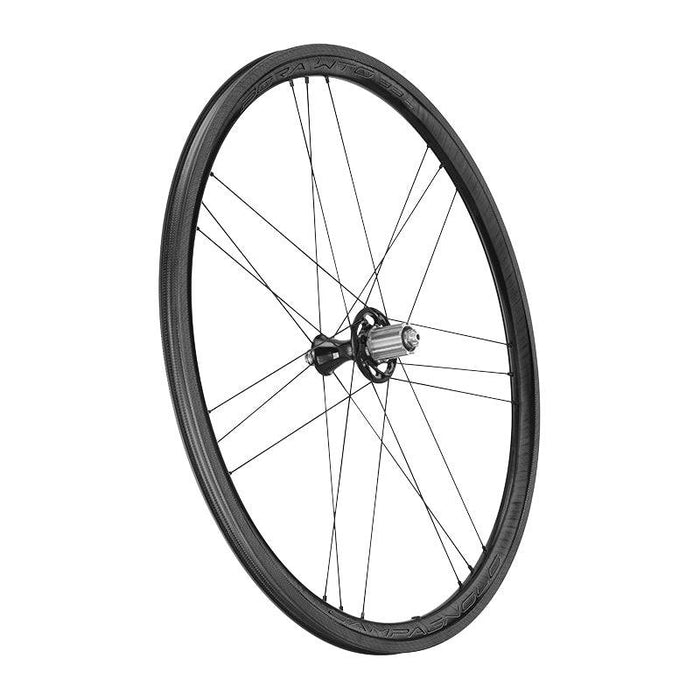 Coppia ruote CAMPAGNOLO BORA WTO 33 2WF DARK Campagnolo + pattini BR-BO500 - Bike-store-Treviso