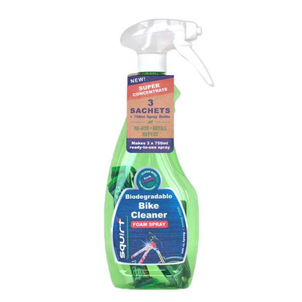 SQUIRTLUBE BIO-DETERGENTE (BOTTIGLIA VUOTA 750ML+3 RICARICHE 30ML)