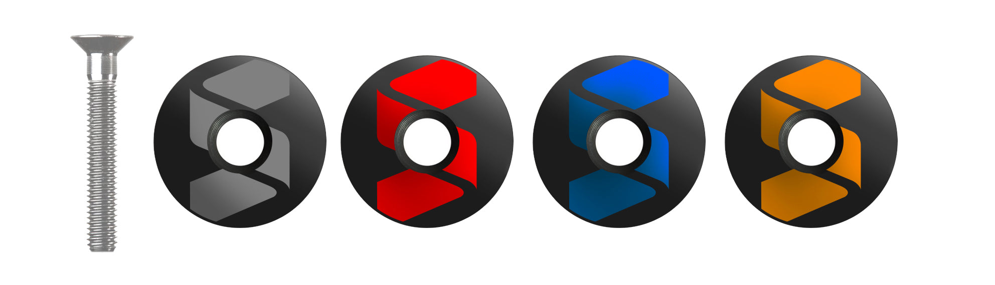 SWITCH TAPPO STERZO IN ALLUMINIO LOGO