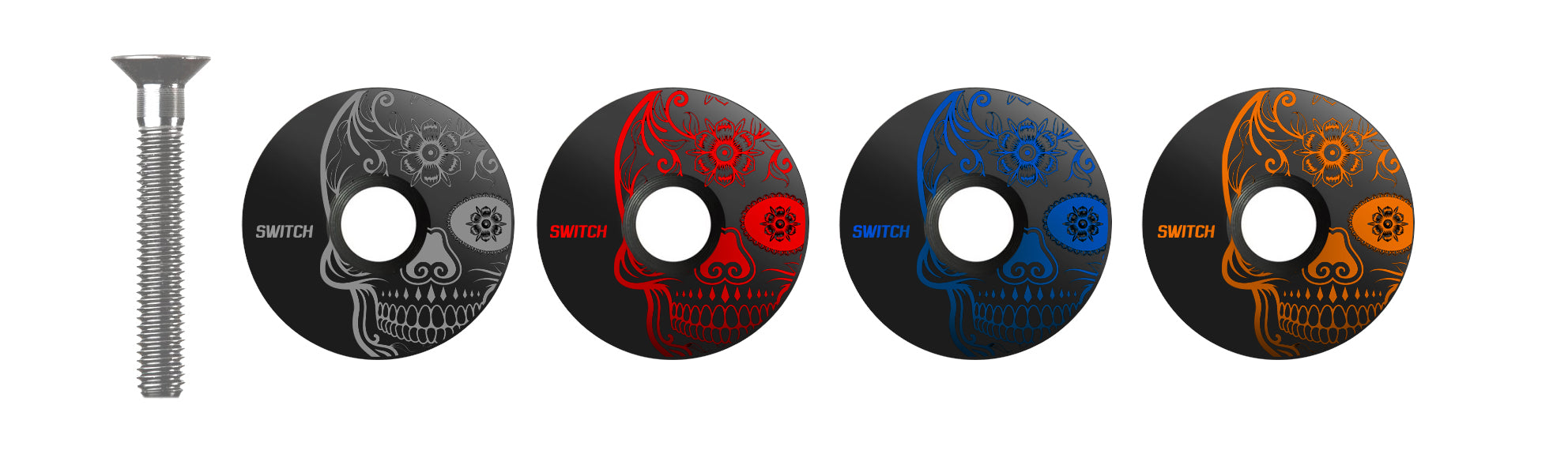 SWITCH TAPPO STERZO IN ALLUMINIO SKULL