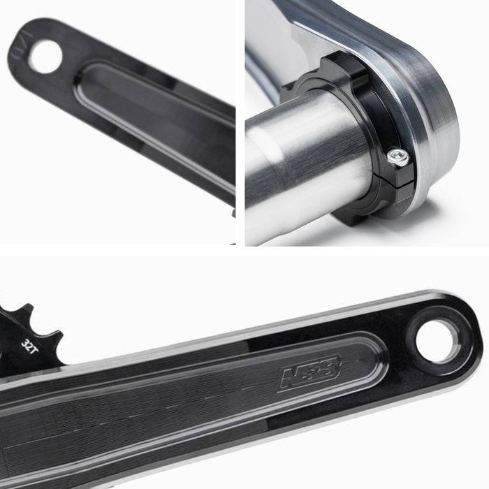 Guarnitura NORTH SHORE BILLET TALON DH 148.5mm senza corone - Bike-store-Treviso