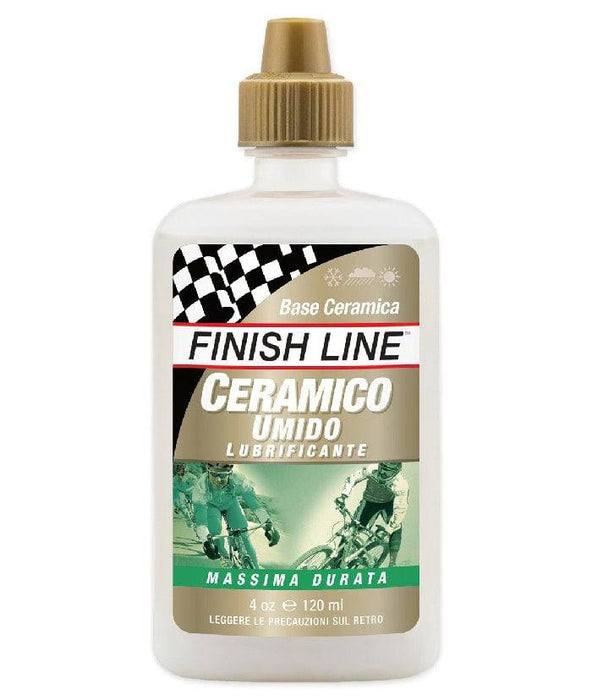 Lubrificante catena FINISH LINE umido a base ceramica - Bike-store-Treviso