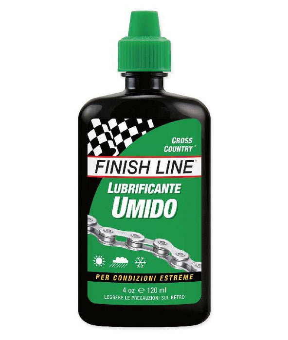 Lubrificante catena FINISH LINE CROSS-COUNTRY umido sintetico - Bike-store-Treviso