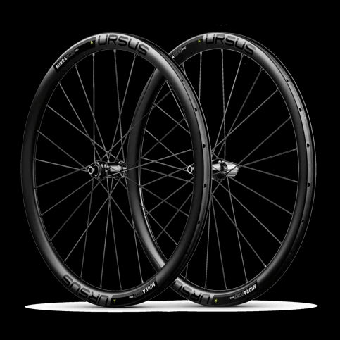 Coppia di ruote URSUS MIURA TC37 DISC Cuscinetti standard, Stickers(Nero) - Bike-store-Treviso