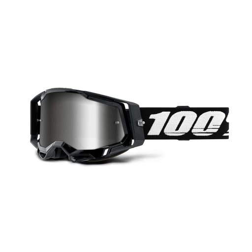 Maschera 100% RACECRAFT 2 Black Mirror Silver - Bike-store-Treviso