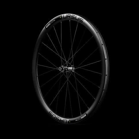 Coppia di ruote URSUS MIURA TC37 DISC Cuscinetti standard, Stickers(Nero) - Bike-store-Treviso