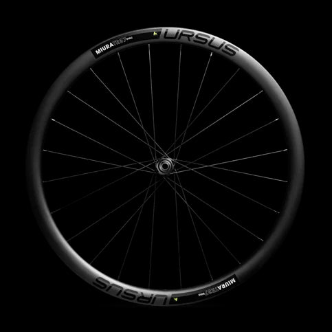 Coppia di ruote URSUS MIURA TR37 DISC Cuscinetti standard , Stickers (Nero)