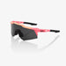 Occhiali 100% SPEEDCRAFT XS Matte Washed Out Neon Pink Smoke Lens + Clear Lens Included - Bike-store-Treviso