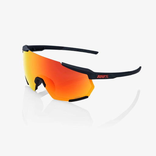 Occhiali 100% RACETRAP 3.0 Soft Tact Black HiPER® Red Multilayer Mirror Lens - Bike-store-Treviso