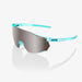 Occhiali 100% RACETRAP 3.0 Polished Translucent Mint HiPER® Silver Mirror Lens - Bike-store-Treviso