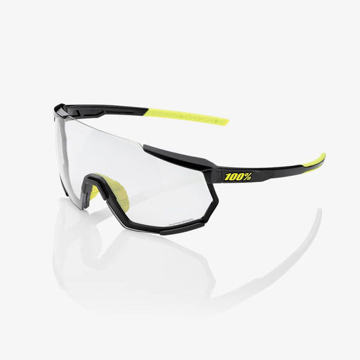 Occhiali 100% RACETRAP 3.0 Gloss Black Photochromic Lens - Bike-store-Treviso