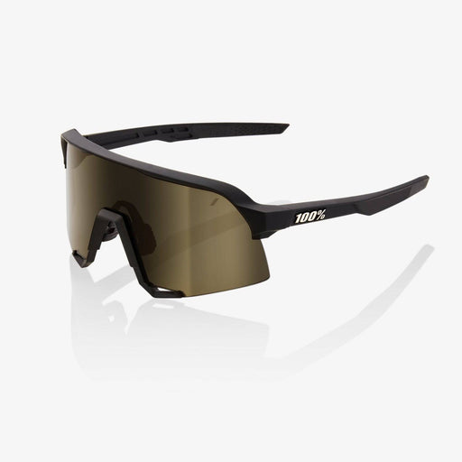 Occhiali 100% S3 Soft Tact Black Soft Gold Mirror Lens - Bike-store-Treviso