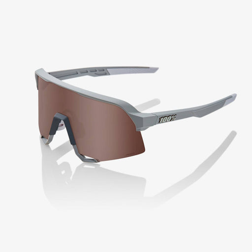 Occhiali 100% S3 Soft Tact Stone Grey HiPER® Crimson Silver Mirror Lens - Bike-store-Treviso