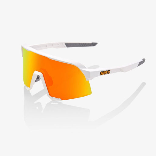 Occhiali 100% S3 Soft Tact White HiPER® Red Multilayer Mirror Lens - Bike-store-Treviso