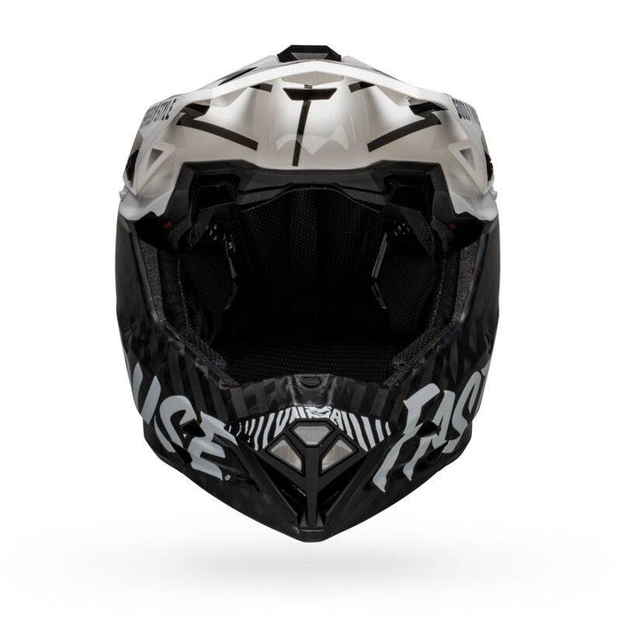 Casco BELL FULL-10 SPHERICAL Fasthouse matte/Gloss white/balck - Bike-store-Treviso