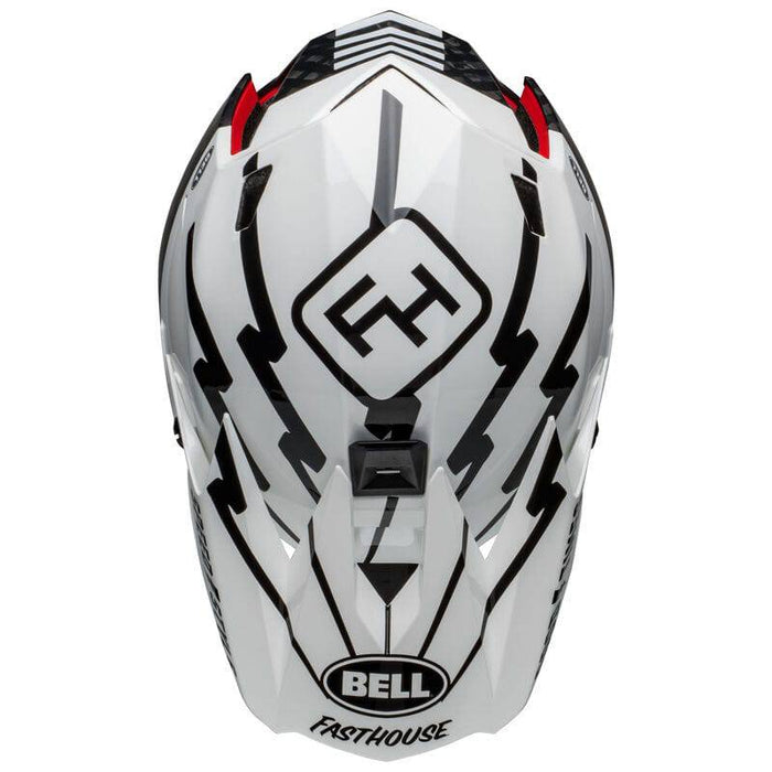 Casco BELL FULL-10 SPHERICAL Fasthouse matte/Gloss white/balck - Bike-store-Treviso