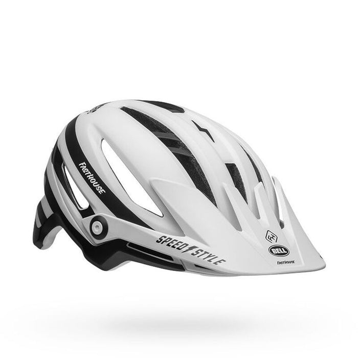 Casco BELL SIXER MIPS Fasthouse stripes Matte white/black