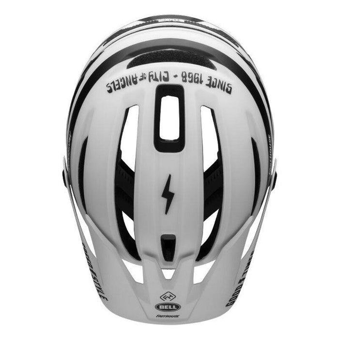 Casco BELL SIXER MIPS Fasthouse stripes Matte white/black - Bike-store-Treviso