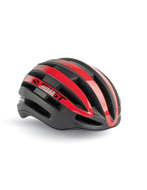 Casco GIST BRAVO Nero-Rosso - Bike-store-Treviso