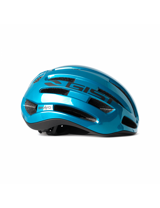 Casco GIST BRAVO METAL Azzurro - Bike-store-Treviso