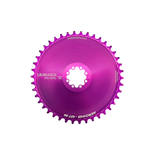 Corona LEONARDI RACING AERO CX GRAVEL SRAM 8 fori 1x 11/12v viola