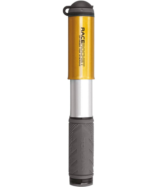 TOPEAK MINIPOMPA RACE rocket con raccordo smarthead threadlock 8 bar/120 psi oro - Bike-store-Treviso