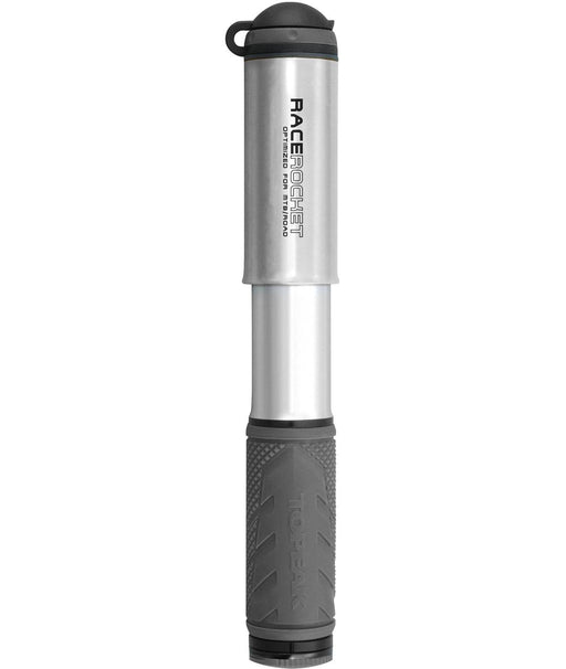 TOPEAK MINIPOMPA RACE rocket con raccordo smarthead threadlock 8 bar/120 psi silver - Bike-store-Treviso