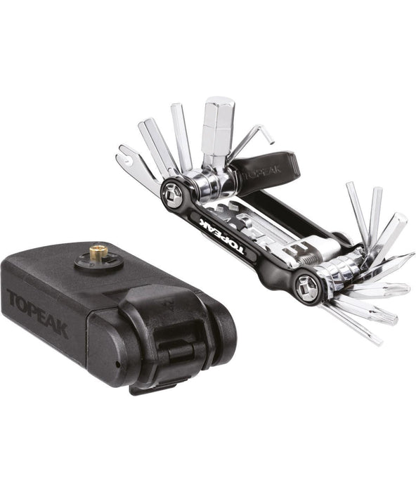 TOPEAK NINJA MASTER+ toolbox t20 con chiave multiuso mini 20 pro con attacchi ninja master+ cage/frame mount - Bike-store-Treviso
