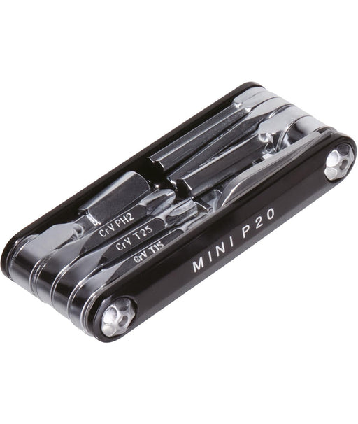 TOPEAK CHIAVE MULTIUSO mini p20 (20 funzioni) nera con custodia - Bike-store-Treviso
