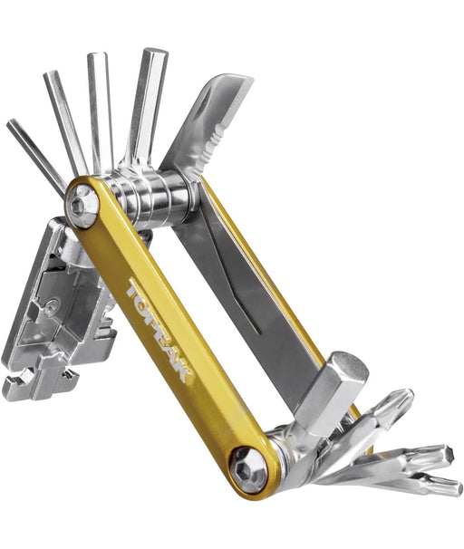 TOPEAK CHIAVE MULTIUSO mini p20 (20 funzioni) oro con custodia - Bike-store-Treviso