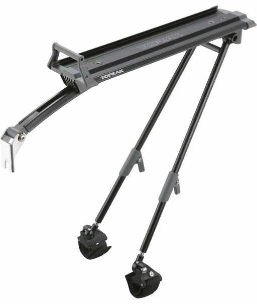 TOPEAK PORTAPACCHI POSTERIORE roadie rack nero con sistema rx quicktrack - per ruote fino a 700x25c - Bike-store-Treviso