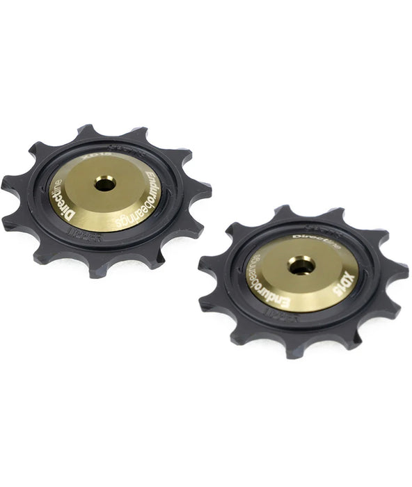 Kit 2 pulegge ENDURO BEARING BKCJ-0351 Delrin XD-15 Ceramic-Hybrid 11/13 denti per Shimano GRX 11s (foro per bullone da 5mm) - Bike-store-Treviso