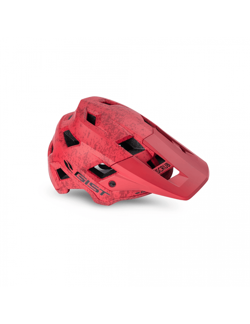 Casco GIST SCRUB Rosso - Bike-store-Treviso