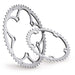 Corone MICHE SUPERTYPE x DOPPIA campagnolo BCD 135 (Piccola) - Bike-store-Treviso