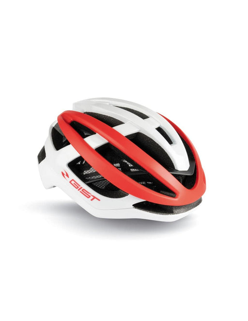 Casco GIST SONAR Bianco-Rosso - Bike-store-Treviso