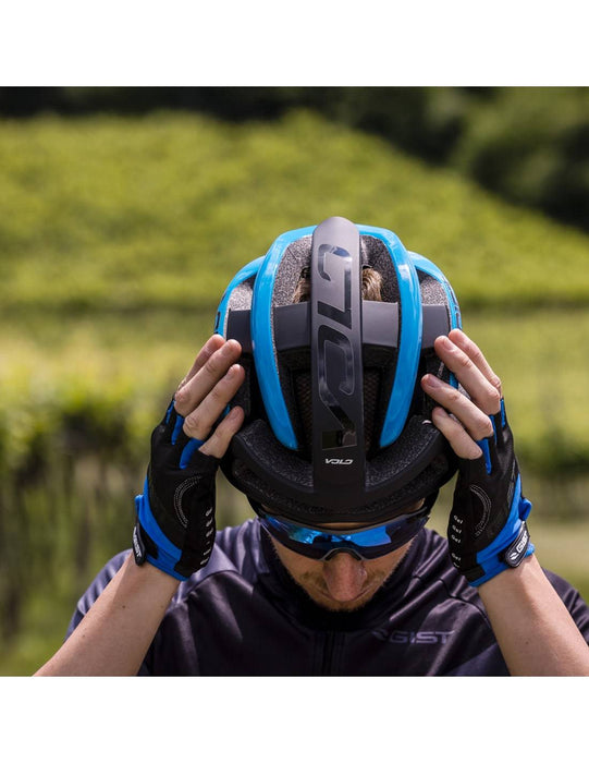Casco GIST VOLO Nero-azzurro - Bike-store-Treviso