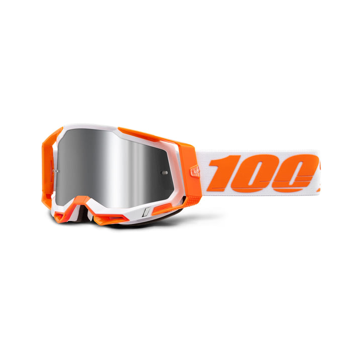 Maschera 100% RACECRAFT 2 Orange Silver